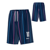 Basketball Shorts Lines - Navy & Pink